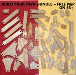 Wooden Train Track – Build Your Own Track Bundle – Brio Bigjigs Compatible