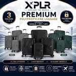 XPLR 3/4 Piece PP Hard Shell Bag Set – Luggage with Large 32” Suitcase Option