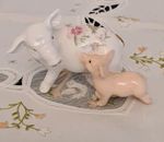 AYNSLEY WILD TUDOR PATTERN PIG & PIGLET BONE CHINA PERFECT
