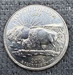 2006 - US QUARTER - North Dakota  - Mint D - USA Unites States of America