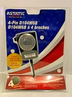ASTATIC D104 POWER MIC MICROPHONE D104M6B AMPLIFIED - wired to fit your radio