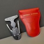 Vintage British Buttner Tobacco Smoking Steel Pipe Cleaner with Pouch
