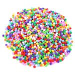 2000 Pcs 5mm Pompoms for Crafting Child DIY Coloured Craft Hobby Supplies Balls