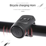 USB Rechargeable Bike Super Loud Horn Ring Bell Alarm Handlebar Bicycle Cycling