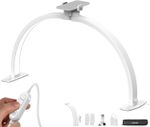NEEWER BASICS 29" Half Moon Nail Light for Desk, 36W Foldable Nail Tech Table Ar