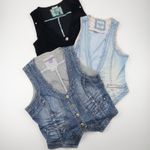 Vintage retro y2k womens waistcoats Denim Etc X 50