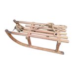 Superb Vintage Traditional Original Davos Swiss Ash Wooden Sledge Collectable 