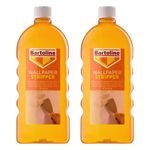 2x Bartoline Wallpaper Stripper Concentrated Formula Fast Acting Easy Removal 1L