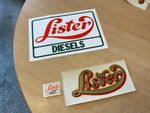 VINTAGE R.A.LISTER DIESEL ENGINES ORIGINAL  DECAL / STICKERS AS SHOWN