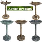 Bird Bath for Garden Freestanding  Feeder Bowl  Outdoors Patio Yard Lawn Décor