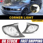 Front Indicator Signal Corner Light Lamp CLEAR Lens For BMW 3 Series E46 2002-05