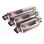 Slip-on 51mm 2" Universal Motorcycle Exhaust Tips Muffler Pipe Tail Escape Steel