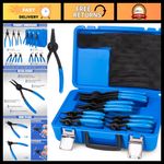 12-Piece Snap Ring Pliers Set - Precision Tools for Easy Removal & Installation