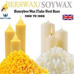 100G-5KG Bag Yellow Beeswax Pellets Bee Wax  Add Easy Melt Beewax candles
