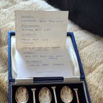 Solid Silver Spoons Set of 6 - Boxed Set, Solid Silver Composition