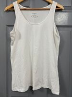 Primark Cares White Stretch Vest Top Size L