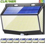 468 LED Solar Powered PIR Motion Sensor Lamp Outdoor Garden Security Wall Lights