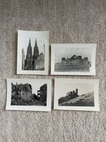 4 WWII Germany War Damage Photo Lot Cologne Cathedral Reichstag Berlin 1948 1949