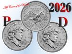 1776 - 2026  P & D Semi-Quincentennial Liberty Dime  - 2  Coins Set - UNC