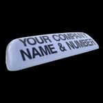 LETTERCRAFT 30" Streamline - White - Magnetic LED Lights Taxi Top Box Roof Sign