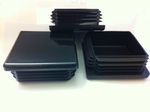 Square Plastic Black Blanking End Caps Tube Pipe Inserts Plug Bung Box Section