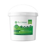 800 Sheet Gym Wipes® Antibacterial Hand and Surface Wipes Bucket, Biodegradable