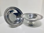 Quality Pair Solid Silver Bon Bon Dishes, Edinburgh 1908