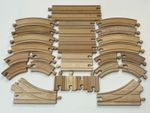 Wooden Train Track Set Of X30 Track Pieces Bundle Track Pack P&P Discounts