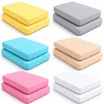 2PC Baby Jersey Organic 100% Cotton Fitted Sheet for Travel Cot Mattress 95x65cm