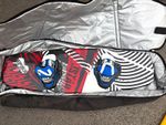 Jstar Wakeboard with Bindings & Unite Board Bag - Black/Red/White/Blue