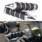 Custom Chrome Motorcycle Mobikes Hand Grips Handlebar 1" For Harley Davidson UK