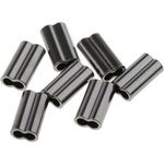 100PACK Double Barrel Fishing Crimp Sleeves Tackle Line Tube Connectors Copper