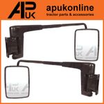 Universal Cab Mirror Head & Arm Pair Tractor Lorry Digger Truck Plant for JCB