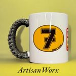 Barry Sheene #7 Texaco Heron Suzuki Retro Motorcycle Paracord Mug.