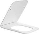 Square Soft Close Toilet Seat Slim Quick Release Easy Clean with Top Fix Adjusta