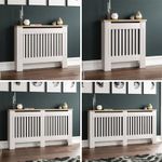 Arlington Radiator Cover White Traditional Modern Cabinet Wood Grill Furniture