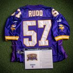 2000 Authentic Dwayne Rudd Vikings Puma Vintage NFL Jersey & Anniversary Patch