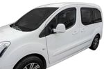 Wind Deflectors Fits Peugeot Partner 2008-2018 2-Pcs Set Tinted Black