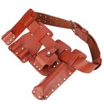 5in1 Leather Tool Belt Pouch Scaffolding Tool With Tool Holder For Level Spa GFL