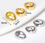 18k Gold Plated & Silver Pendant Clasps Pinch Bails Connectors Bail Buckle K122