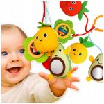 Baby Sensory Rattle Toys 0-6 Months Stroller Plush Hanging Teethers Ring Gift UK