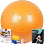 Yoga Gym Ball Exercise Fitness 75cm Fitness Pregnancy Swiss Pilates ABS Orange