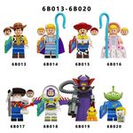 8 Custom Lego Disney Hero MiniFigures Toy Story Movie Buzz Lightyear Woody Model