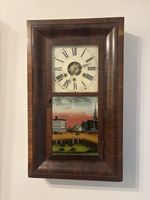 American wall clock Antique 19th Century Jerome & Co, New Haven, Connecticut USA