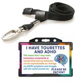 Tourettes & ADHD ID Card Badge Hidden Disability Badge Free Delivery