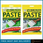 WALLPAPER PASTE 5 ROLLS 10 ROLLS ALL PURPOSE QUICK STRONG ADHESIVE XTRA STRENGTH