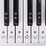 Piano Keyboard Stickers for 88/61/54/49/37 Keys, Removable Piano Key Stickers Ke