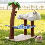 Coconut Cat Tree with Hammock