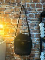 Vintage Carlton Black Nylon Soft Hand Luggage Shoulder Bag 40L Adjustable Strap