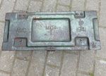 1941 army ammo metal ammunition box And 1944 Broad Arrow Padlock